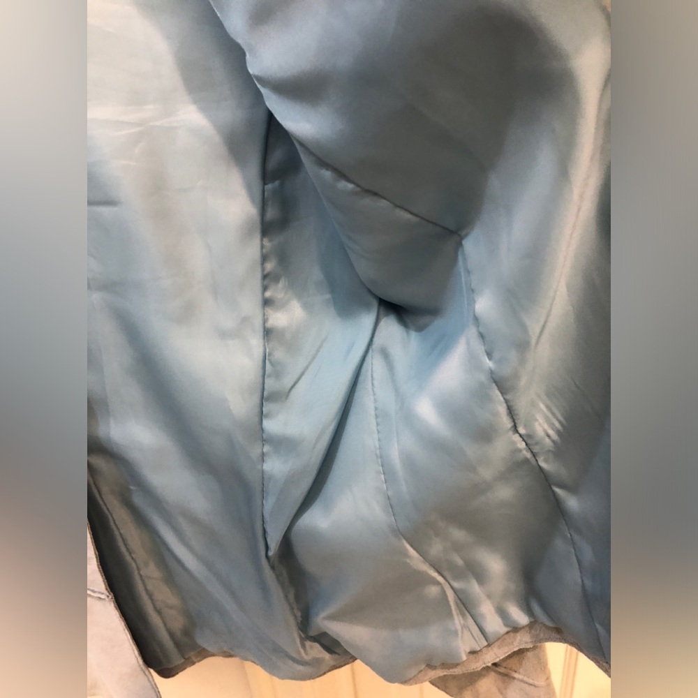 Suede jacket, light baby blue! Gorgeous 
Fun! Soft size Small #teenjacket lined - Picture 6 of 6